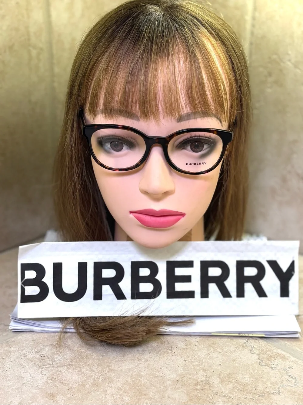New Burberry B2315 3002 Unisex Tortoiseshell Brown Optical Glasses